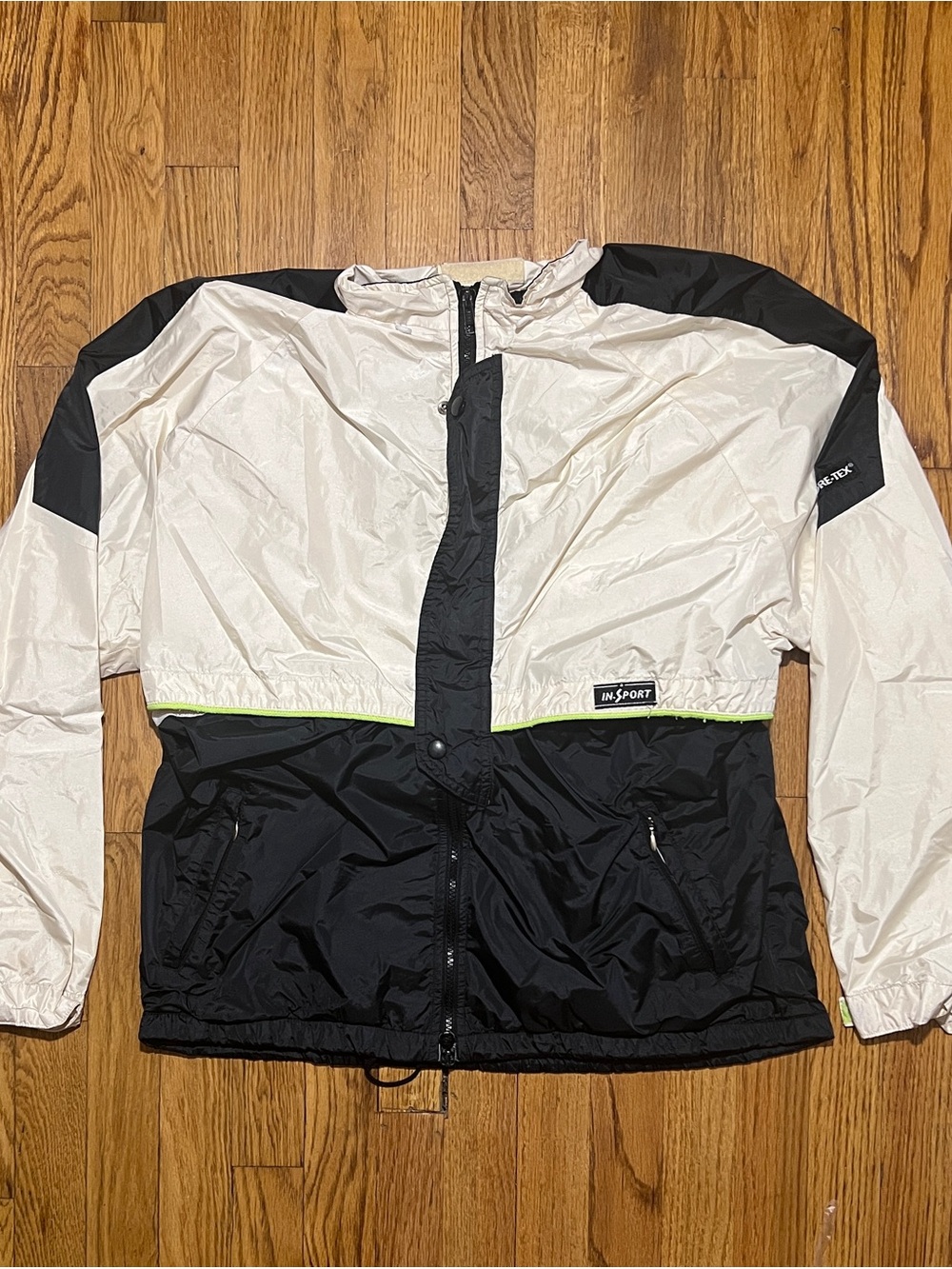 IN SPORT Vintage Gore-Tex Colorblock Windbreaker Full Zip Womens L Unisex